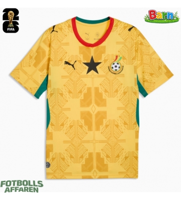 Ghana Bortaställ Barn VM 2026 Kortärmad (+ Korta byxor)